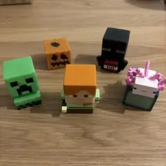 マイクラ Minecraft ガシャポン ライトマスコット(全5種コンプ)