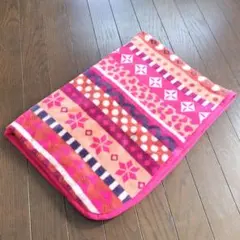 カラフルフリースブランケット ふわもこ ひざ掛け