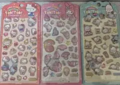 韓国限定 サンリオ Tok!Tok!ステッカー ぷっくり シール 3種セット