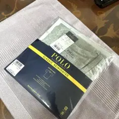 新品未使用タグ付　ポロラルフローレンメンズVネックTシャツ兼インナー　グレー　M