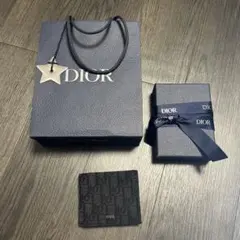 Dior ブラック 折りたたみ財布