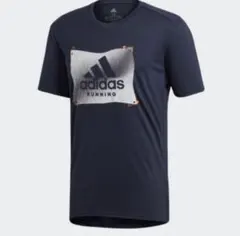 adidas アディダス ランニング　Tシャツ　ネイビー