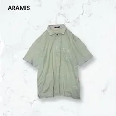 a4221 アラミス ポロシャツ ミント L リネン混 春夏 ゴルフ メンズのサムネイル