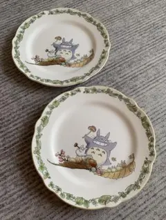 美品　ノリタケ となりのトトロ　プレート　二枚のサムネイル