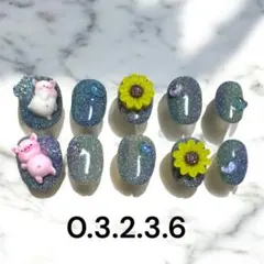 み*須様 現品　個性派　夏ネイル