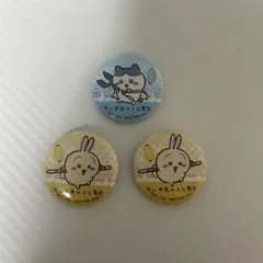 ちいかわ くら寿司 缶バッジ うさぎ ハチワレ