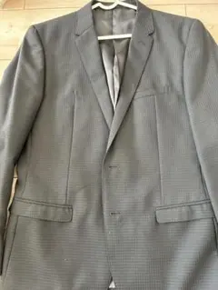 グレー チェック柄 ビジネススーツ