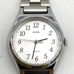 SEIKO セイコー 腕時計 稼働品 Y138-6A80 ALBA ホワイト - メルカリ