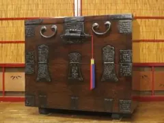 李朝家具　小箪笥　民芸　バンダジ　時代箪笥　アンティーク　韓国　収納 Yahoo!オークション -「李朝家具 バンダジ」(アンティーク