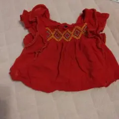 Polo Ralph Lauren 赤いフリルトップス 2T