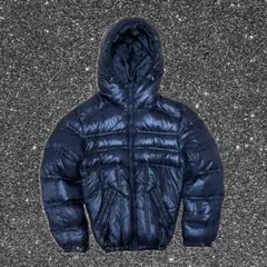 00s oldUNIQLO プレミアムダウンジャケット 光沢 S 短丈 y2k
