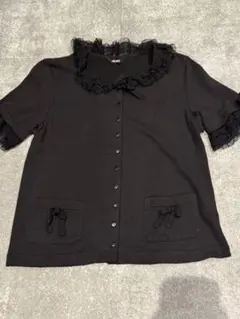 PINK HOUSE ブラック 半袖シャツ