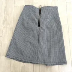 NICE CLAUPうしろレースアップミニスカートギンガムチェック