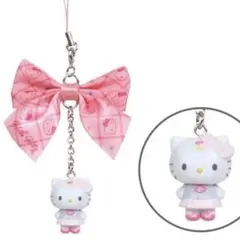 激レア　ハローキティ　Hello Kitty サンリオ学園きらめき部　ストラップ
