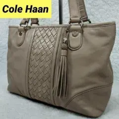 Cole Haan　コールハーン　レザートートバッグ　イントレチャート　ベージュのサムネイル