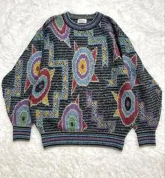 希少 ficce NISHI YOSHIYUKI 90年代　幾何学模様　ニット