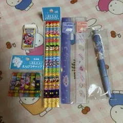 星のカービィ　カービィ　えんぴつ　シャーペン　消しゴム　キャップ　定規　6点