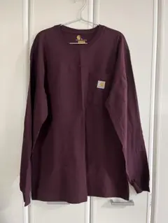 Carhartt カーハート長袖シャツ M バーガンディ