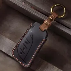 ★本革レザーキーケース★レクサス NX UX RX GX LBX キーホルダー黒
