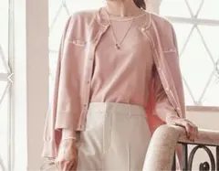 【美人百花掲載】2SETバイカラーツイン ニット　L 試着のみ