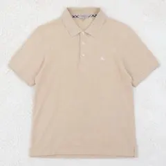 【希少】BURBERRY ホースロゴ 鹿の子 ノバチェック ポロシャツ　Lのサムネイル