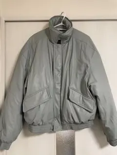 ZARA フェイクレザーダウンジャケット Ｍサイズ