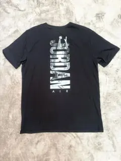 希少　Lジョーダン バックプリント Tシャツ 黒 Dri-FIT 速乾素材
