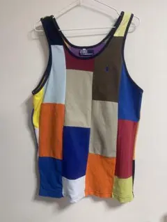Polo by Ralph Lauren パッチワーク タンクトップ Lのサムネイル