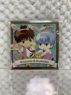 黒子のバスケ J-WORLD イースター 缶バッジ 黒子テツヤ 火神大我