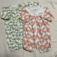 西松屋　長袖　ロンパース　2セット 50-60cm
