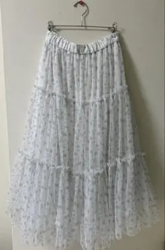 GU　rokh　チュールスカート　ホワイト