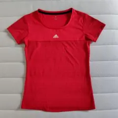 adidas climalite レッド Tシャツ L