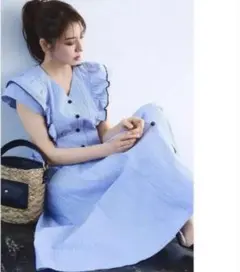 バースデイバッシュ JACQUARD HEPBURN DRESS♡S水色 - メルカリ