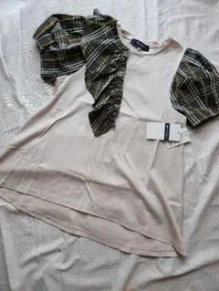 値下げM'S GRACY 新品40フリル付き半袖Tシャツカカットソー チュニックのサムネイル