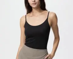 UNIQLOユニクロエアリズムキャミソールブラックLサイズ　4枚セット