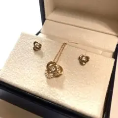 ヴァンドーム青山　クリスティーヌ　ネックレス&ピアス　セット　K18のサムネイル