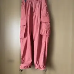 値下げしました。Keboz カーゴパンツ オレンジ Lサイズのサムネイル
