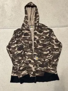 【激安】90sー00s Carhartt カモ　パーカー Lサイズ