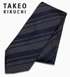 TAKEO KIKUCHI/タケオキクチ 日本製 ストライプ柄シルクネクタイ
