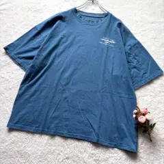 SHEENA◇オーバーサイズ　プリント　Tシャツ　半袖　ブルー　大人　カジュアルのサムネイル