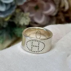 HERMES エクリプス リュバン リング エヴリン ゴールド ワイド 21号 