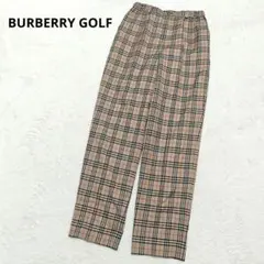 美品✨バーバリーゴルフ ノバチェック柄 ゴルフパンツ ウール ベージュ