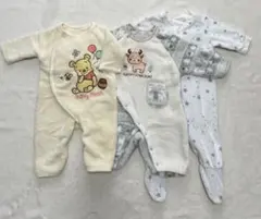 フリース　ロンパース　3枚　プーさん