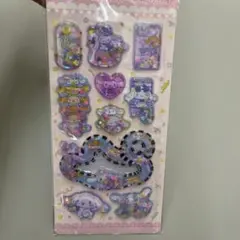 シナモロール　水シール　シャカシャカ