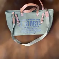 オリーブグリーン キャンバス ショルダーバッグ