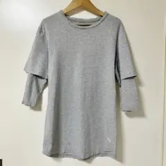 STAMPD グレー Tシャツ 5部袖のサムネイル