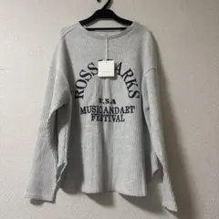 ⭐︎新品未使用⭐︎CHIGNON シニヨンリブ編み長袖Tシャツ グレー