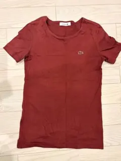 LACOSTE ラコステ 半袖Tシャツ ボルドー 36のサムネイル