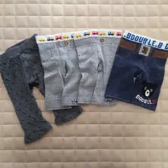 DOUBLE.B ベビーレギンス 80 4点セット