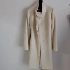 PROPORTION アイボリー ボタン付き ロングコート ベルト付き